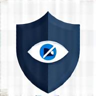 Icône représentant la protection des données et la confidentialité, avec un bouclier et des informations numérisées.
